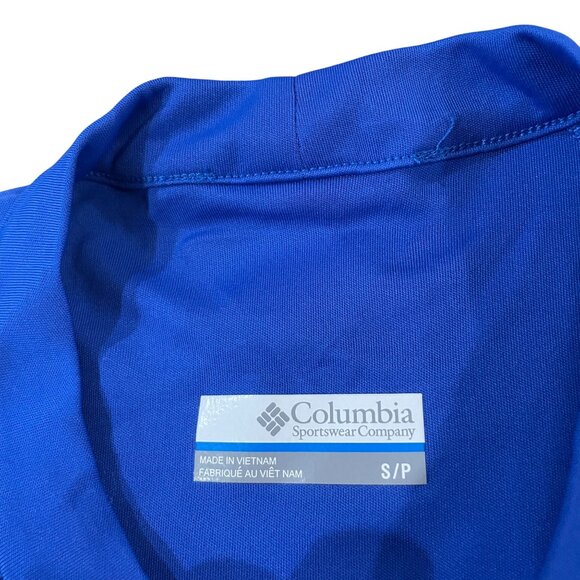 Columbia PFG Blue Long Sleeve Performance Fishing Shirt Men's Size Small - Picture 2 of 5